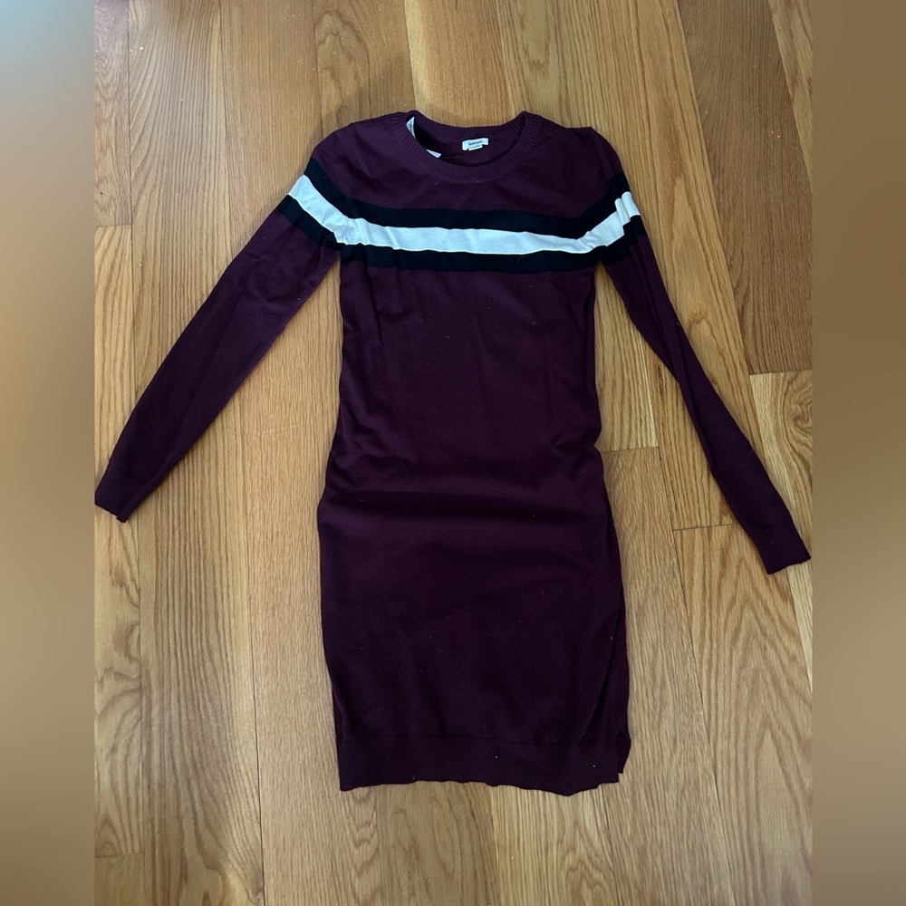 Garage Maroon Sweater Dress NWT